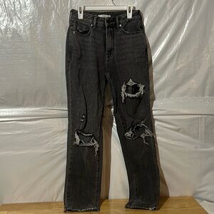 PACSUN mom jeans, charcoal colored